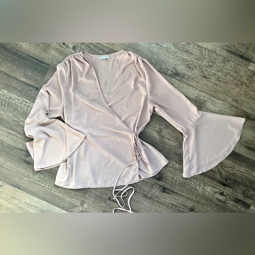 ASOS blush wrap top